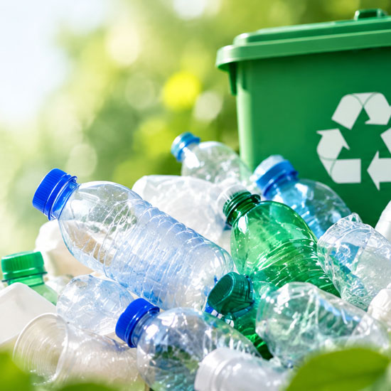 plastic bottles